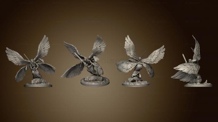 3D model Seraphim Angel Attacking (STL)