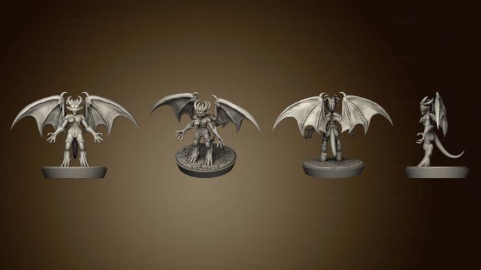 3D model Snake Winged Demons 4 (STL)