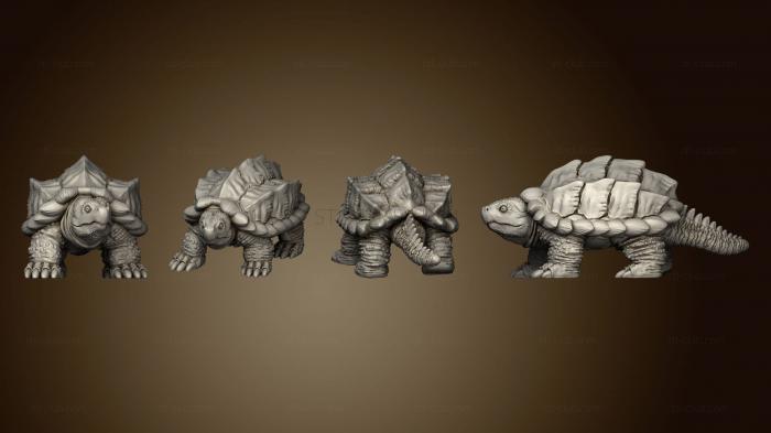 3D model Snapping Turtle Pose 1 (STL)