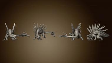 3D model Spiky Lizard Angry Large (STL)