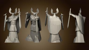 3D model Stone viking (STL)