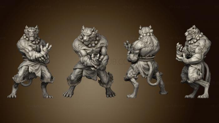 3D model Tabaxi 02 Monk Male (STL)