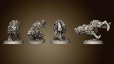 3D model The Wilderness Wolves Set of 5 02 (STL)