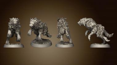 3D model The Wilderness Wolves Set of 5 03 (STL)