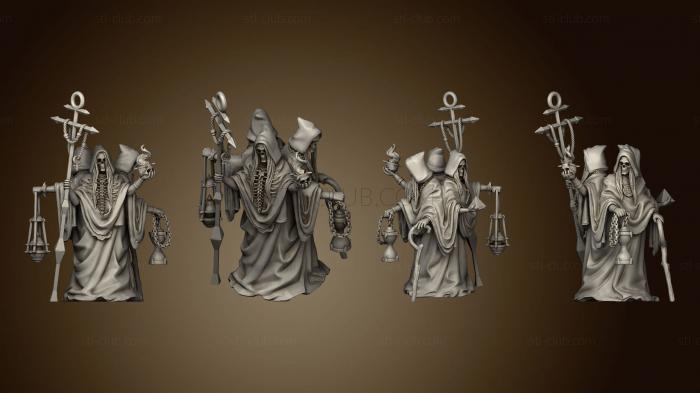 3D model Three necromancers (STL)