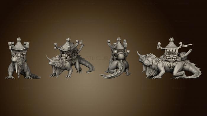 3D model Throwback Mount Lizard A (STL)