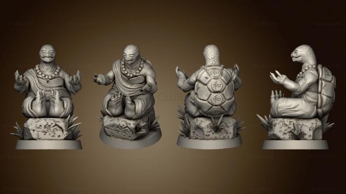 3D model Turtle monks pose 3 (STL)