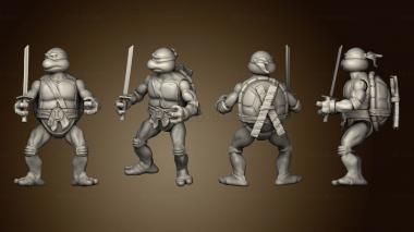 3D model turtles ninja articulated figures Leonardo (STL)