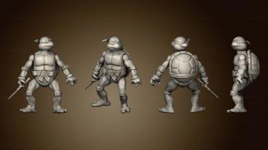 3D model turtles ninja articulated figures Raphael (STL)