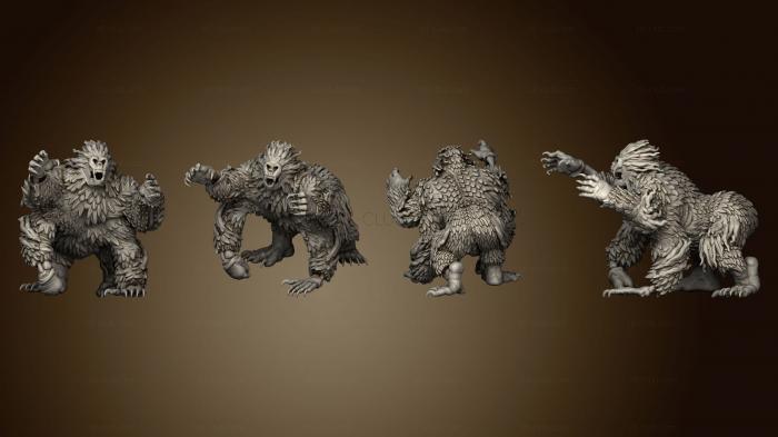 3D model Undead Girallon Attacking Large (STL)