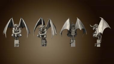 3D model Vampires Gargoyle Waiting v 1 Large (STL)