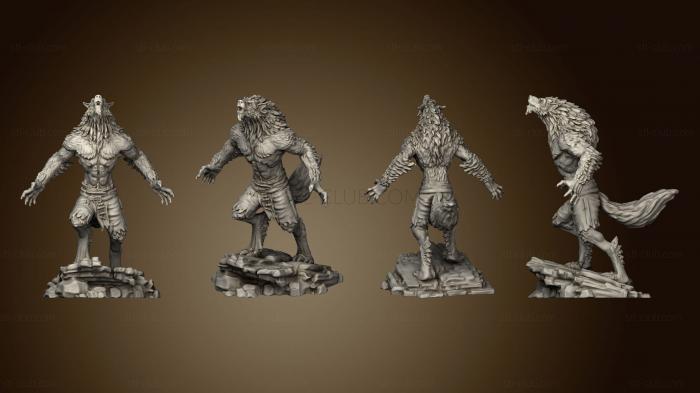 3D model Werewolf Warrior Howling (STL)