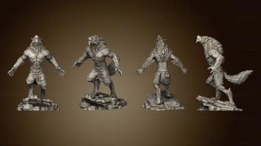 3D model Werewolf Warrior Howling (STL)