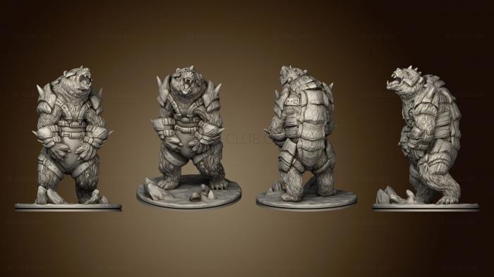 3D model Wilds of Wintertide Bear A Armored Complete Based (STL)