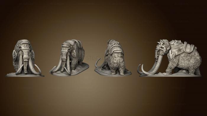 3D model Wilds of Wintertide Mammoth Armored Based (STL)