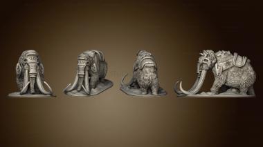 3D model Wilds of Wintertide Mammoth Armored Based (STL)