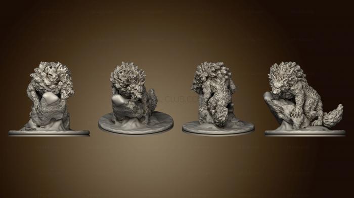 3D model Wilds of Wintertide Winter Wolf Based (STL)