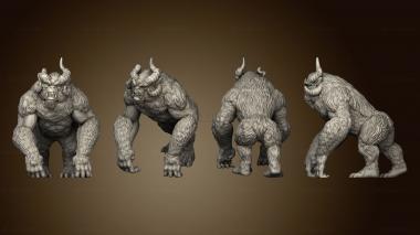 3D model Wilds of Wintertide Yeti A Unbased (STL)