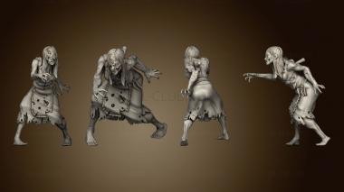 3D model Zombie Female 2 (STL)