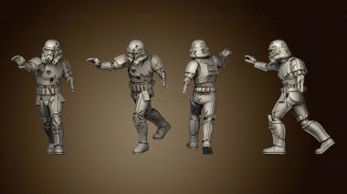 3D model Zombie Trooper Horde 02 (STL)