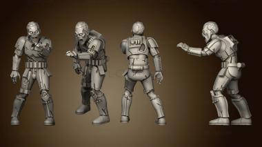 3D model Zombie Trooper Horde 03 (STL)