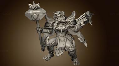 3D model Dafne and Guliak the Epic Battle halfling (STL)