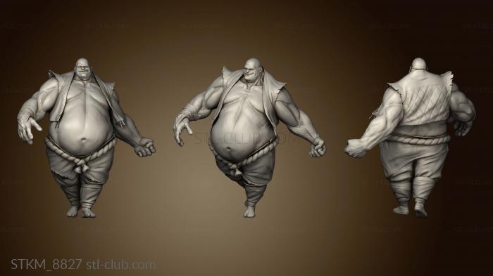 3D model Fat Muscle Man (STL)