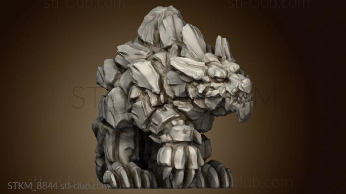 elemental wolves stone wolf