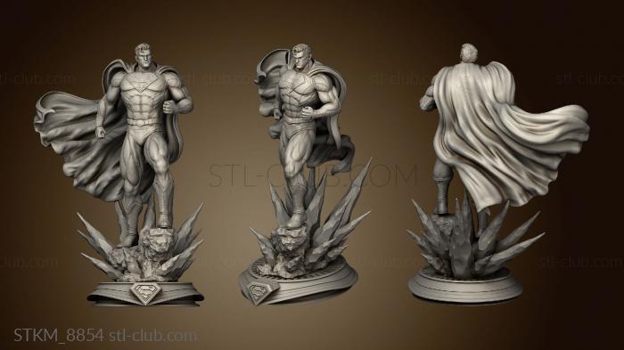 3D model man in attack (STL)