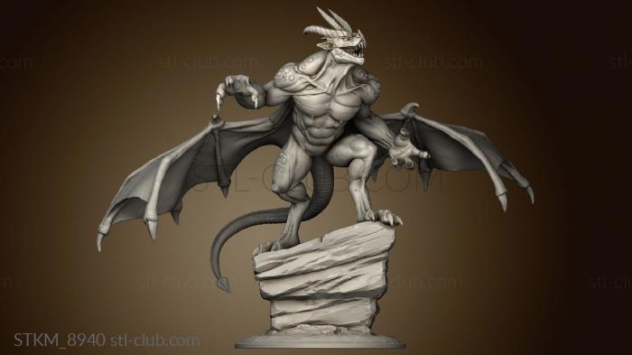 3D model Gargoyles Dragon (STL)