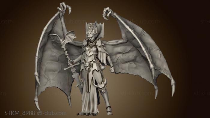 3D model Fantasy Female Vampire human (STL)