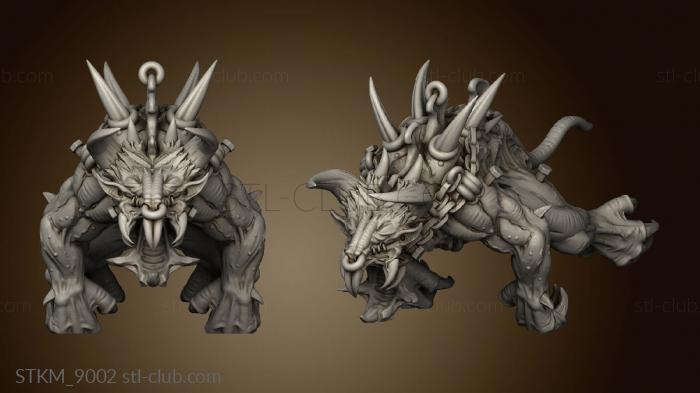 3D model CREATURE MOUNTED (STL)