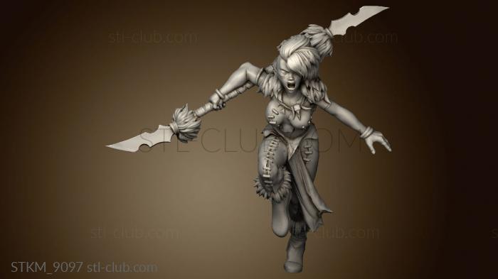 3D model barbarian heroes batch manhunter (STL)