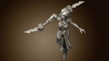 3D model barbarian heroes batch manhunter (STL)