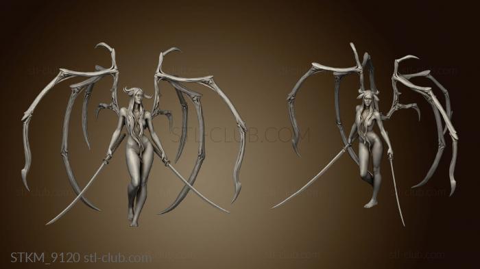 3D model Undead Succubus Sexy Winged (STL)