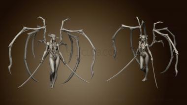 3D model Undead Succubus Sexy Winged (STL)