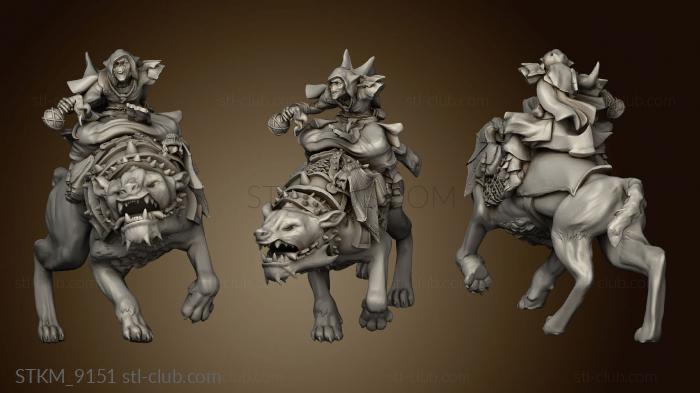 3D model shaman on warg (STL)