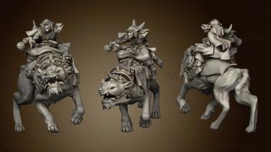 3D model shaman on warg (STL)