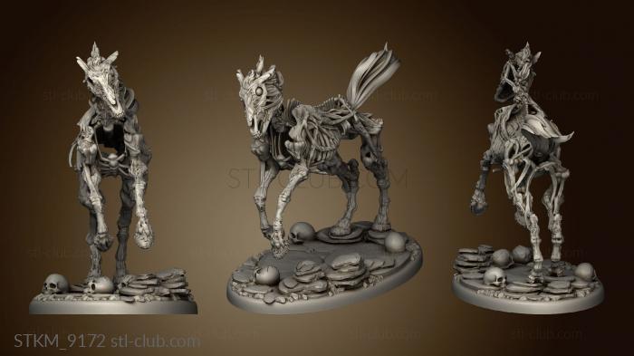 undead skeleton draugr horse