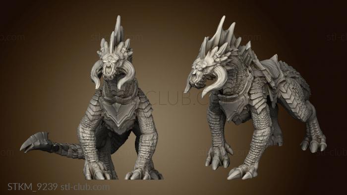 3D model Monster Black Guard Drake Mount (STL)