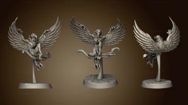 3D model Feather Folk Featherfolk Ranged Fighters flying (STL)