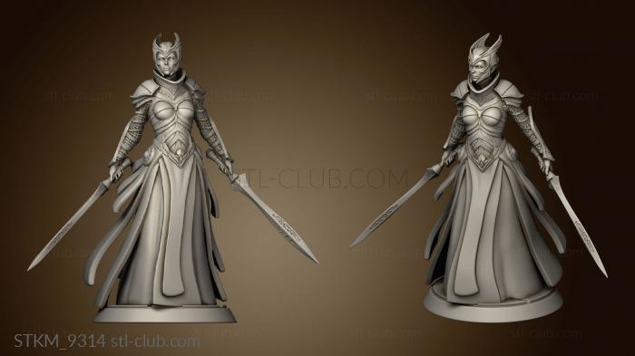 3D model Female Knight (STL)