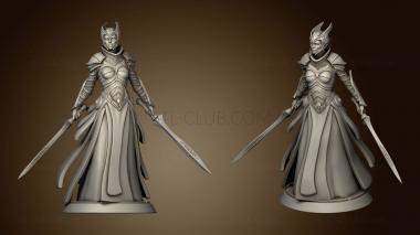 3D model Female Knight (STL)