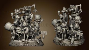 3D мадэль Тарчизио Калеаро Диорама Looney Tunes Наковальня (STL)