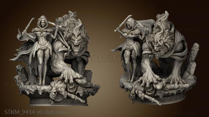 3D model Beauty and the beast (STL)