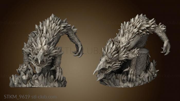 3D model Draconic Tribes Frost Jormunhogr Back (STL)