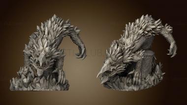 3D model Draconic Tribes Frost Jormunhogr Back (STL)