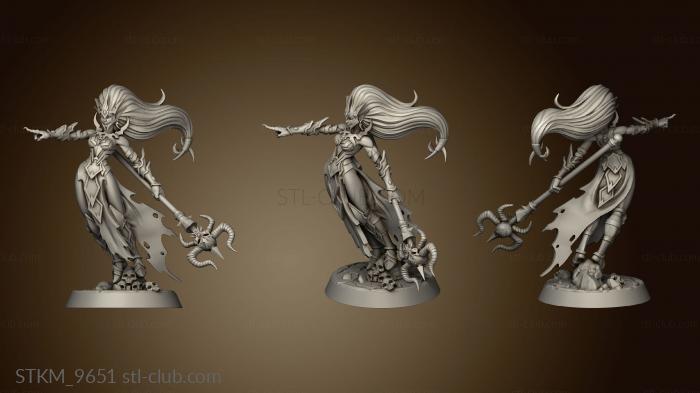 3D model Dark Elves Elf Sorceress (STL)