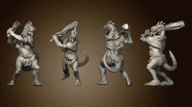 3D model Mega age The Colossal Lizardfolk Female Club Two (STL)