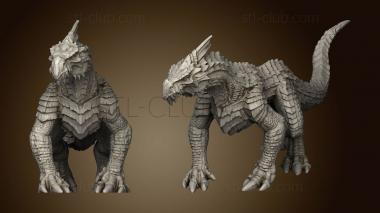 3D model Monster White Guard Drake (STL)